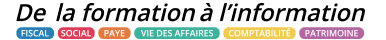 De la formation à l'information